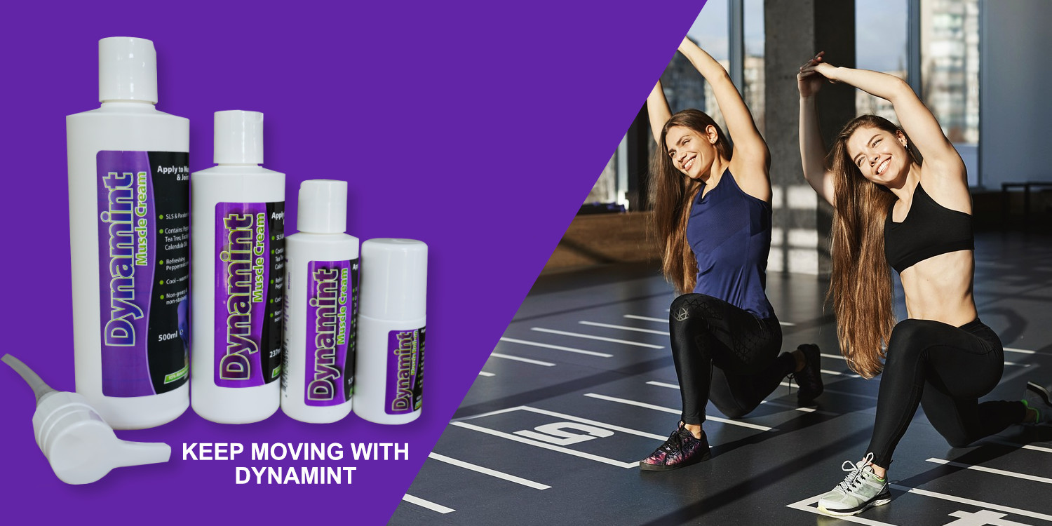 Dynamint peppermint massage cream stretch